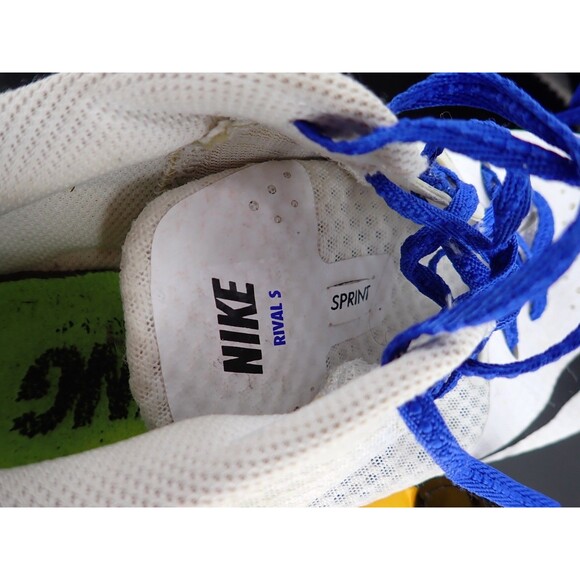Nike Racing Rival 5 Sprint Men's Size 9.5 Track White Spikes Style 806554-100 - Picture 11 of 13